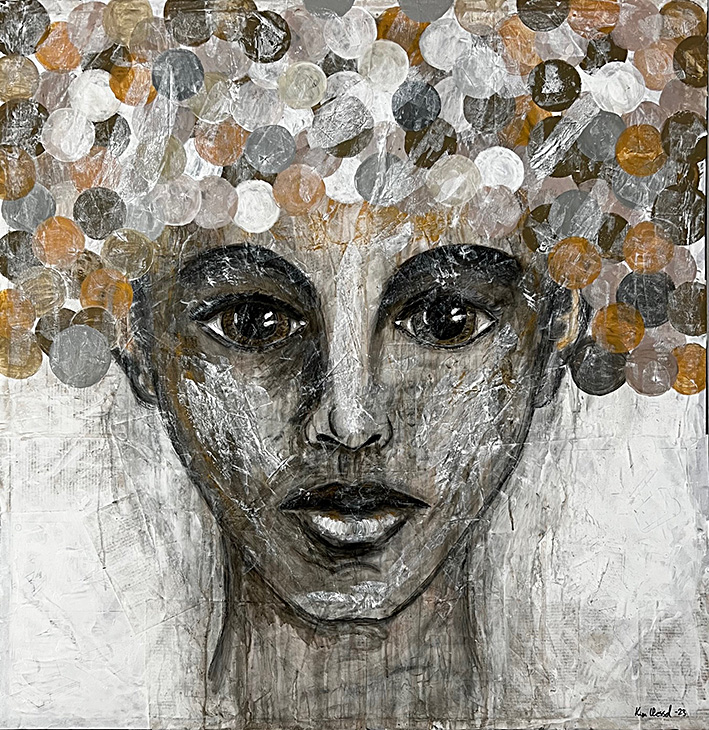 It´s all in the head 90x90 cm